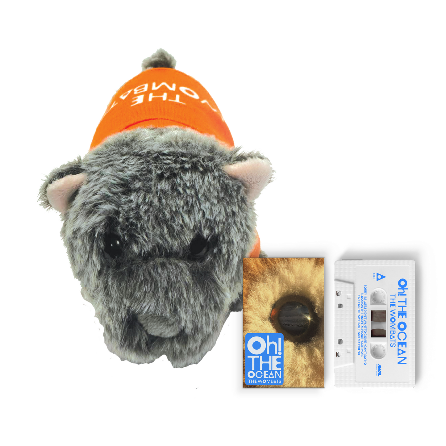 Wombat Plush + Oh! The Ocean Cassette