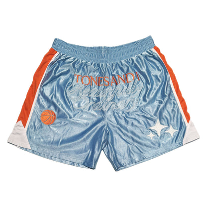 BASKETBALL SHORTS (ORANGE/BLUE)