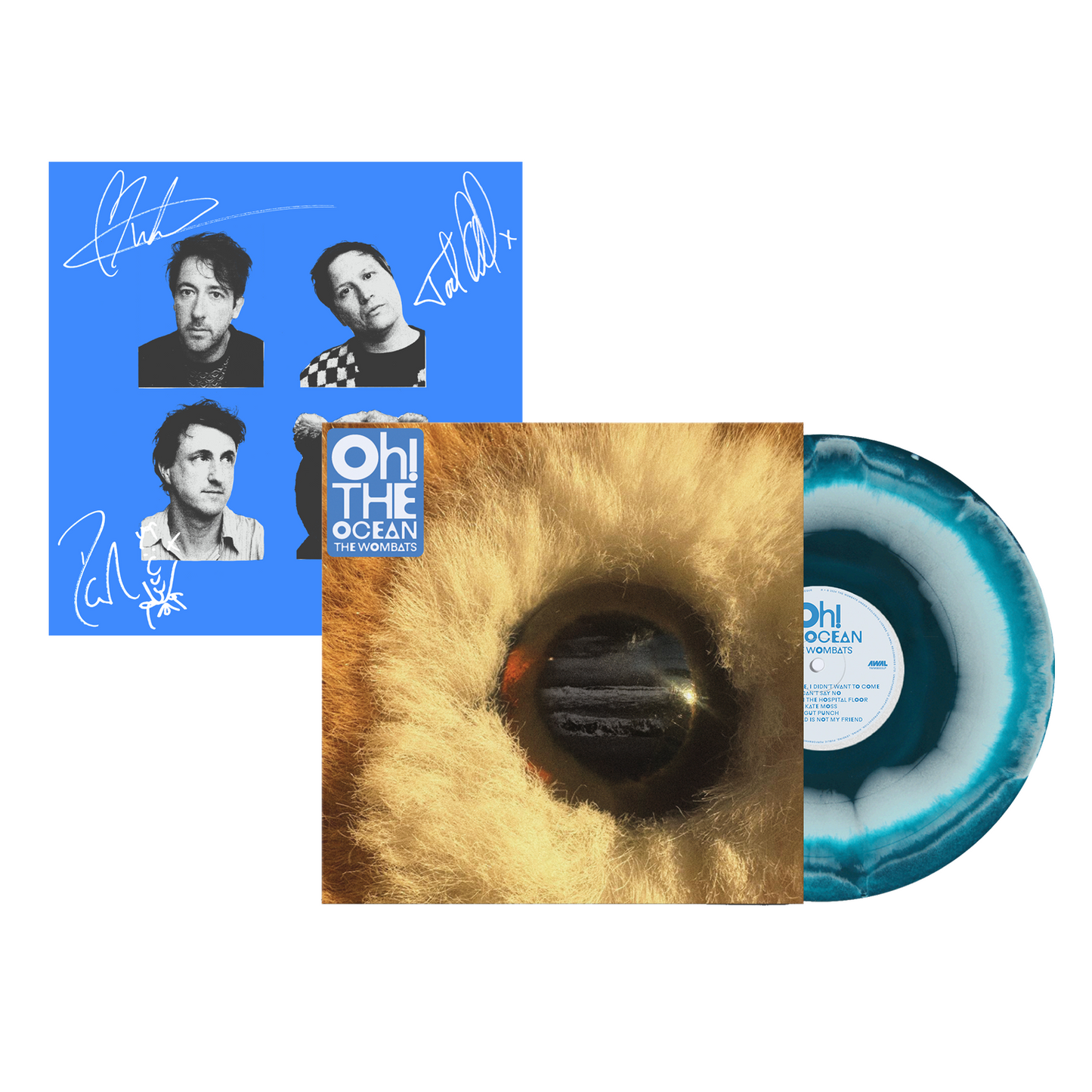 Oh! The Ocean Light/Dark Blue Vinyl + Signed Art Card