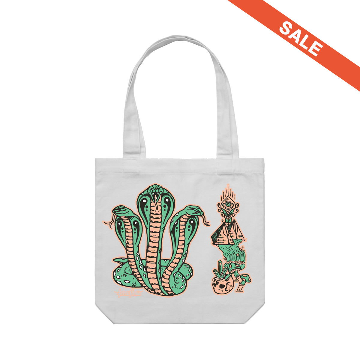 Snakes Tote (White)