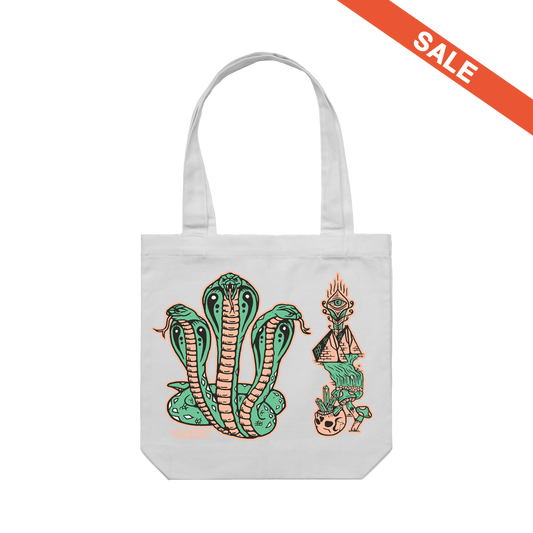 Snakes Tote (White)